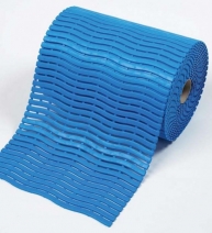 Wykładzina przemysłowa, ergonomiczna Higieniczna, typ Soft-Step 60 cm x mb, obszar mokry, kolor niebieski